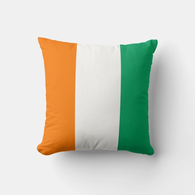 Drapeau de la Côte d'Ivoire x Coussin à drapeau (Recto)