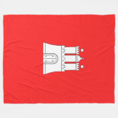 Drapeau de la couverture en polaire de Hambourg (Devant (Horizontal))