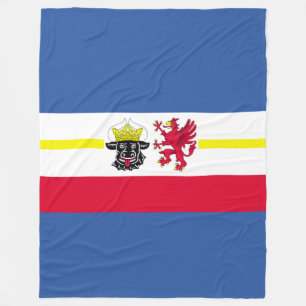 Drapeau de la couverture en polaire de Mecklenburg