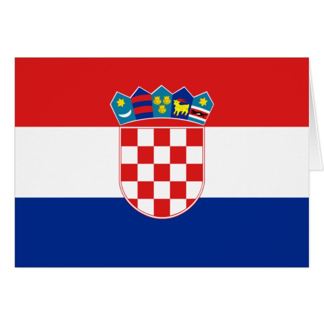 Drapeau de la Croatie (Devant horizontal)
