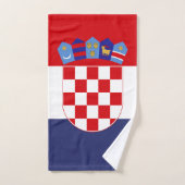 Drapeau de la Croatie (Serviette à main)