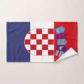 Drapeau de la Croatie (Serviette à main)