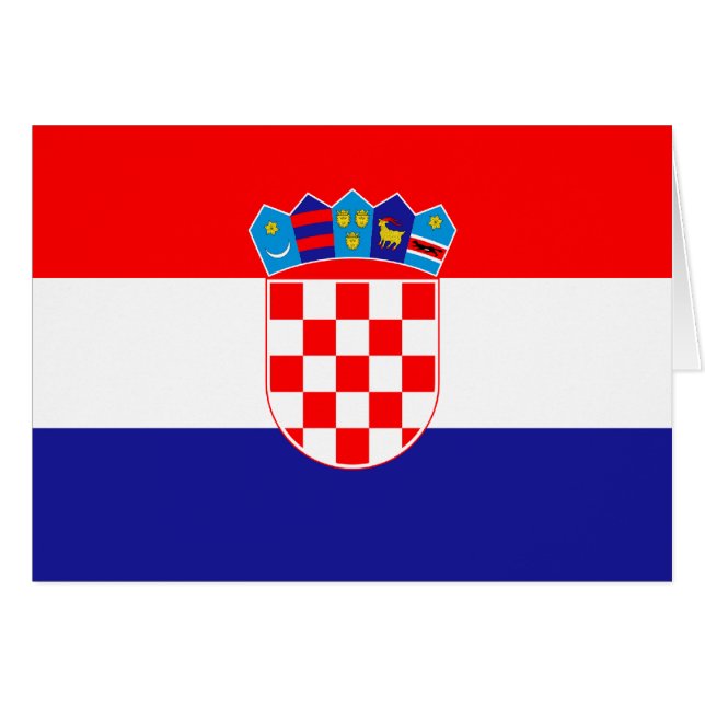 Drapeau de la Croatie (Devant Horizontal)