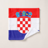 Drapeau de la Croatie (Gant de toilette)