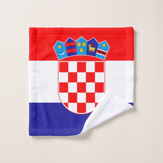Drapeau de la Croatie (Gant de toilette)
