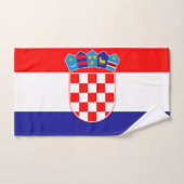Drapeau de la Croatie (Serviette à main)