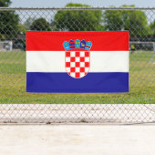 Drapeau de la Croatie Bannière (En situation)