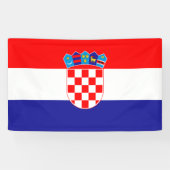 Drapeau de la Croatie Bannière (Horizontal)