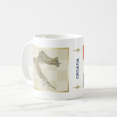 Drapeau de la Croatie + Tasse de carte (Devant gauche)
