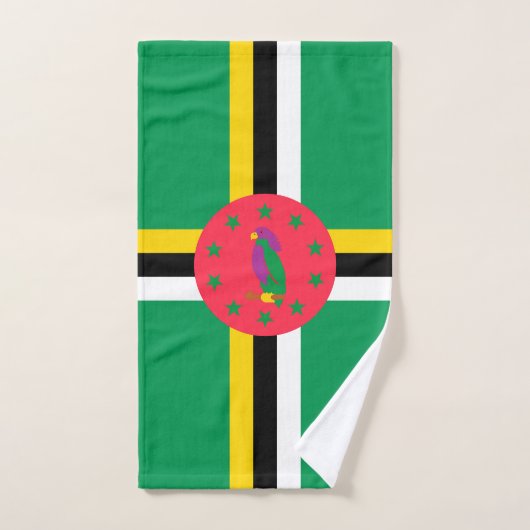 Drapeau de la Dominique (Serviette à main)