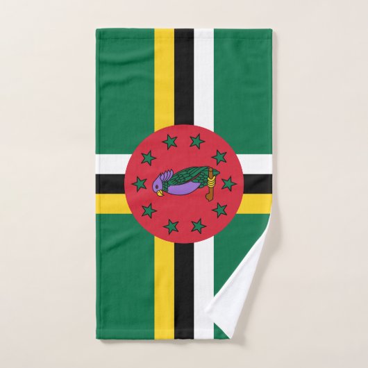 Drapeau de la Dominique (Serviette à main)
