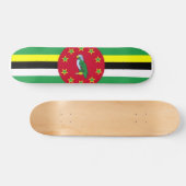 Drapeau de la Dominique Skateboard (Horz)