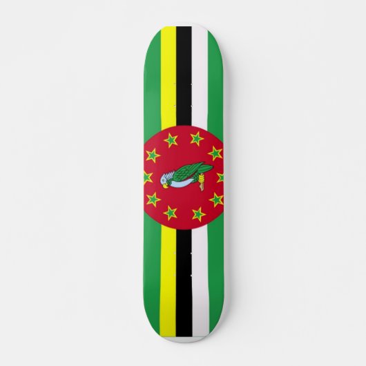 Drapeau de la Dominique Skateboard (Devant)