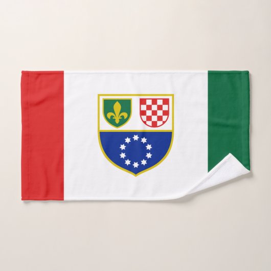 Drapeau de la Fédération de Bosnie (Serviette à main)