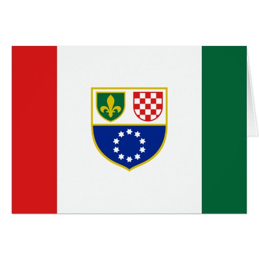 Drapeau de la Fédération de Bosnie-Herzégovine (Devant horizontal)