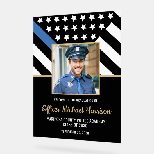 Drapeau de la fête de graduation de l'Académie de  (Angle)