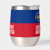 Drapeau de la fête nationale du Liechtenstein (Gauche)