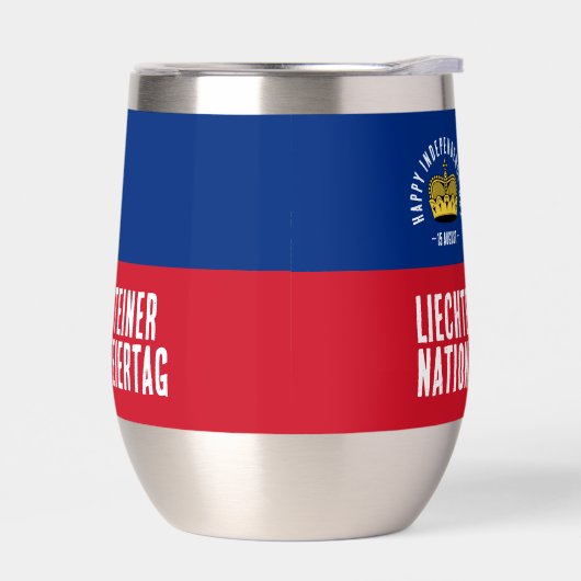 Drapeau de la fête nationale du Liechtenstein (Gauche)