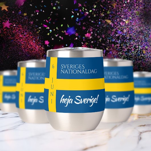 Drapeau de la fête nationale suédoise Sveriges