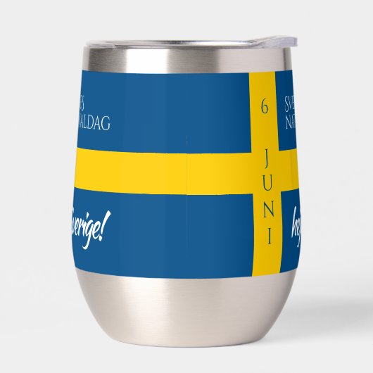 Drapeau de la fête nationale suédoise Sveriges (Gauche)