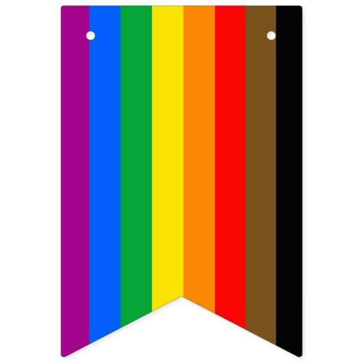 Drapeau de la fierté arc-en-ciel de Philly (Deuxième drapeau)