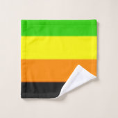 Drapeau de la Fierté Aromantique (Gant de toilette)
