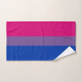 Drapeau de la fierté bisexuelle (Serviette à main)