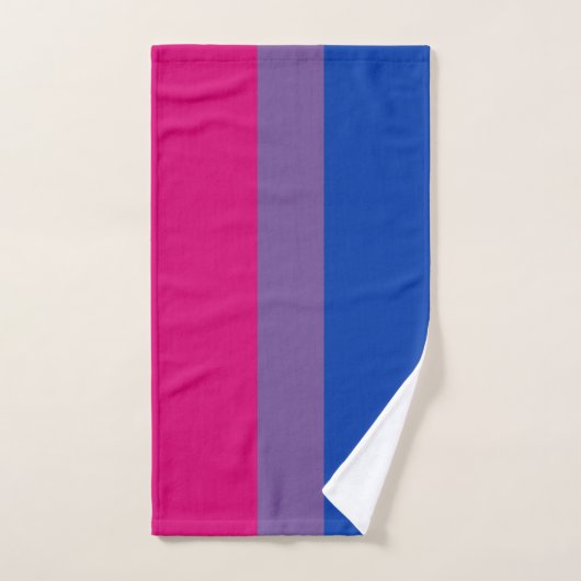 Drapeau de la fierté bisexuelle (Serviette à main)
