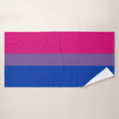 Drapeau de la fierté bisexuelle (Serviette de bain)