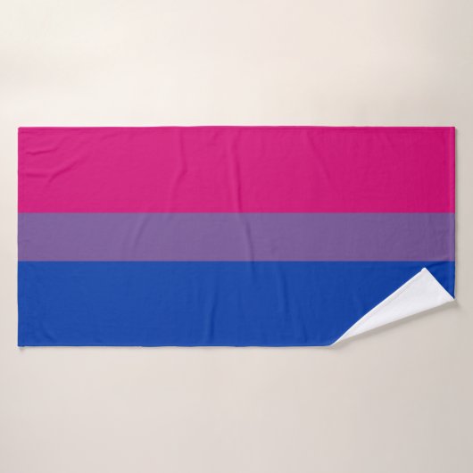 Drapeau de la fierté bisexuelle (Serviette de bain)