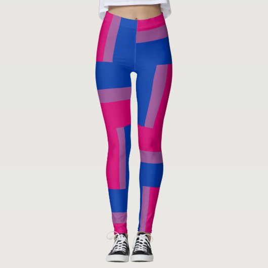 Drapeau de la fierté bisexuelle Leggings inspirés (Devant)