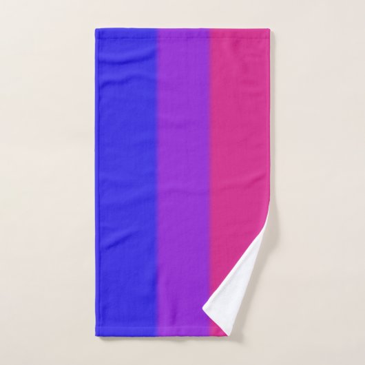 Drapeau de la fierté bisexuelle tombée (Serviette à main)