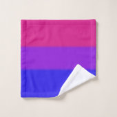 Drapeau de la fierté bisexuelle tombée (Gant de toilette)