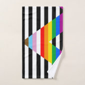 Drapeau de la fierté de progrès d'allié (Serviette à main)