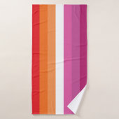 Drapeau de la fierté lesbienne (Serviette de bain)