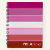 Drapeau de la fierté lesbienne Carnet / couverture (Devant)