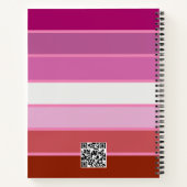 Drapeau de la fierté lesbienne Carnet / couverture (Dos)