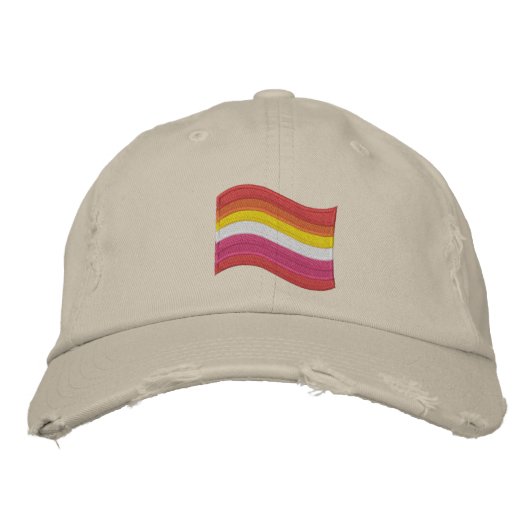 Drapeau de la fierté lesbienne Casquette de baseba (Devant)