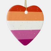 Drapeau de la fierté lesbienne Décoration de Noël (Droite)