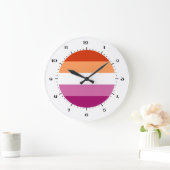 Drapeau de la fierté lesbienne Grande horloge (Maison)