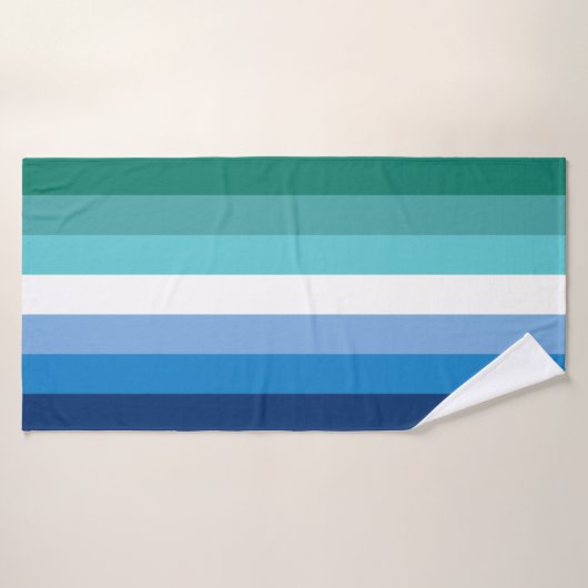 Drapeau de la fierté masculine gay (Serviette de bain)
