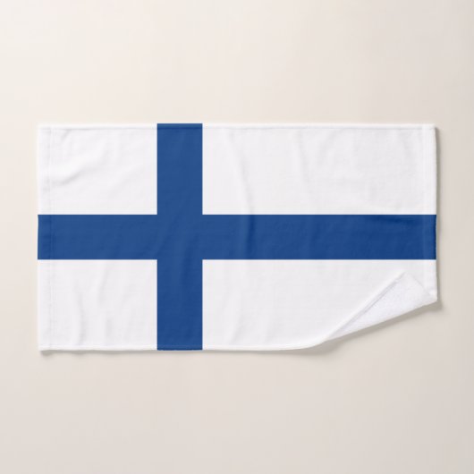 Drapeau de la Finlande (Serviette à main)