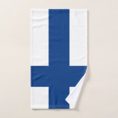 Drapeau de la Finlande (Serviette à main)