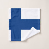 Drapeau de la Finlande (Gant de toilette)