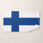 Drapeau de la Finlande (Serviette à main)