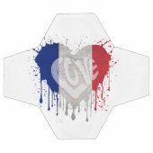 Drapeau de la France amour (Plat)