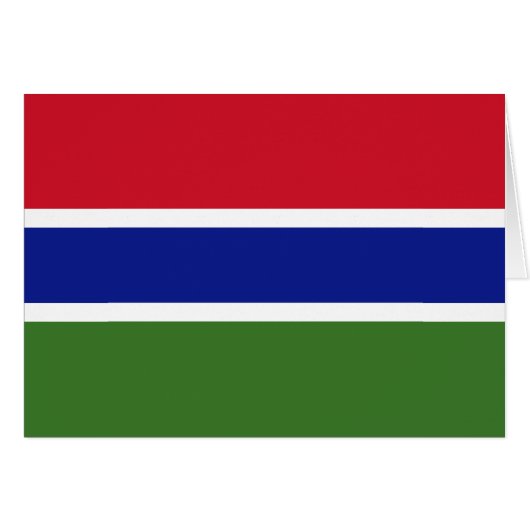 Drapeau de la Gambie (Devant horizontal)
