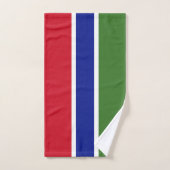 Drapeau de la Gambie (Serviette à main)