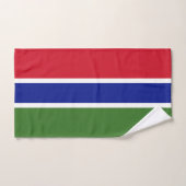 Drapeau de la Gambie (Serviette à main)