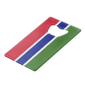 Drapeau de la Gambie (Devant Angle)